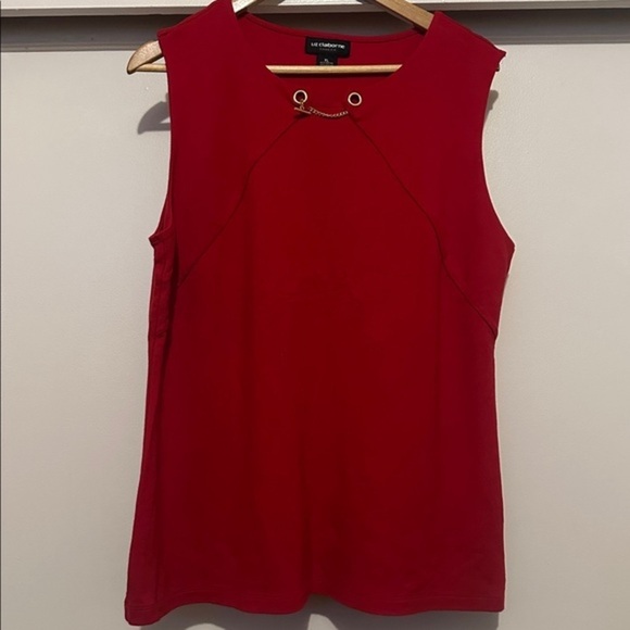 Liz Claiborne Tops - Liz Claiborne Red Career Top